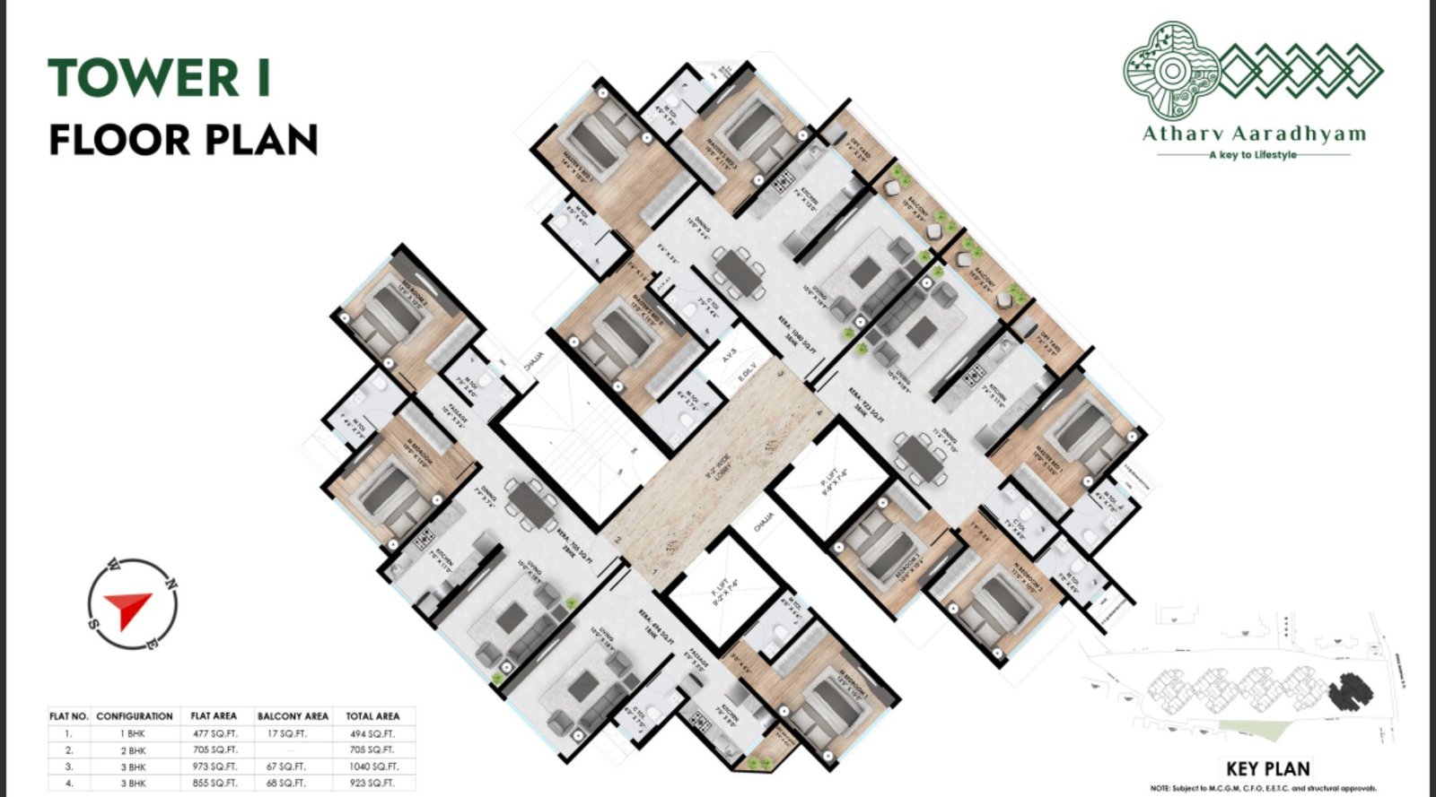 Atharv-Aaradhyam-Typical-Floor-Plan-Tower-I